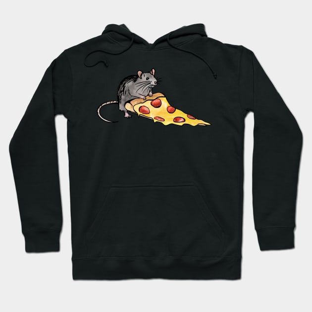 Pizza Rat Hoodie by Kalepanic